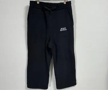 schott 24aw 스웨트 팬츠 블랙 와이드 아메카지 바이커