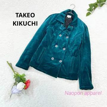 TAKEO KIKUCHI 벨로아 자켓 테일러드 터콰이즈 M