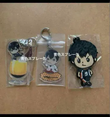 하이큐 카게야마 토비오 아크릴 키링 러버 키링 아니카페 3종