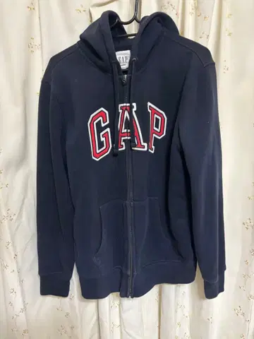 GAP 네이비 로고 후드티
