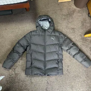 PUMA 그레이 다운 자켓 XL