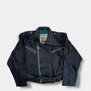 80's ~90's 빈티지 더블 가죽 라이더 자켓
