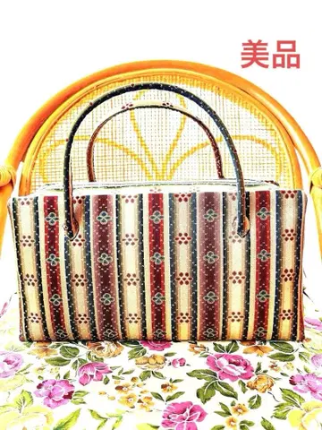 타츠무라 미술 직물 핸드백