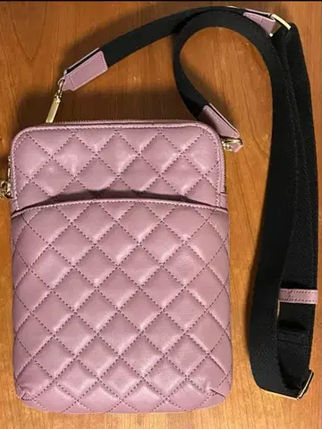 Amour infini 램 가죽 퀼팅 미니백 핑크 양가죽