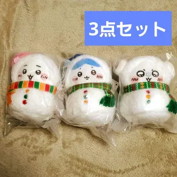 치이카와(먼작귀) 에니마이 복권 E상 3점 세트 치이카와 하치와레 모몽가