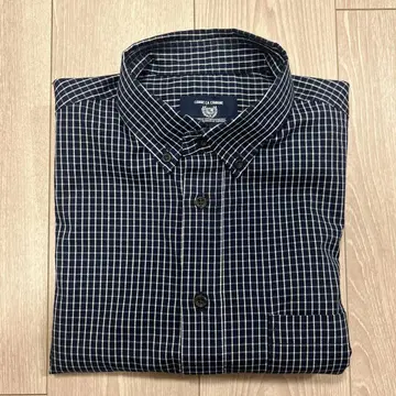 COMME CA COMMUNE 체크 무늬 긴팔 셔츠