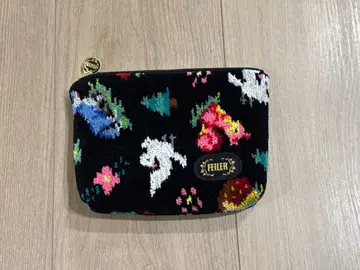 페이러 하토큐도 스키야부쿠로 블랙 파우치