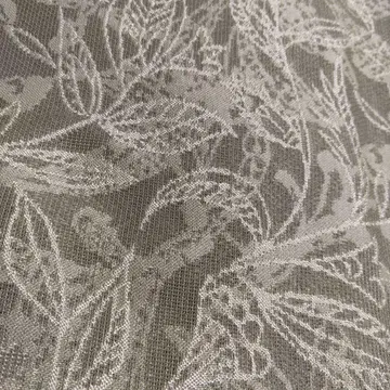 문샤 잎 패턴 그레이 그린 계열의 단의