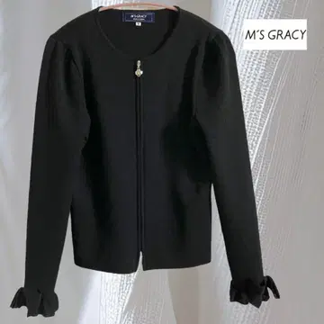 M'S GRACY 리본 더블 집업 니트 가디건