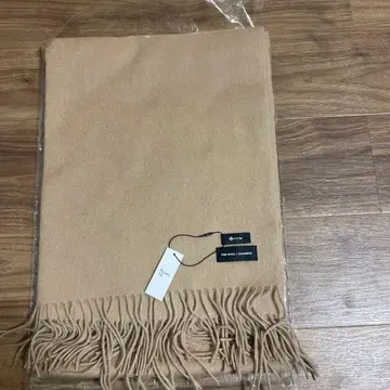 새상품 대형 스톨 캐시미어 혼방 울 100% 고급 베이지