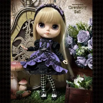 레이스업 퍼플 오버롤 스커트 세트 브라이스 아웃핏