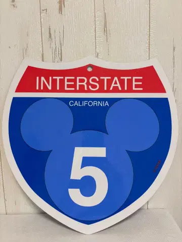 희귀 레어 디즈니 미국 미키 표지판 자동차 해외 캘리포니아