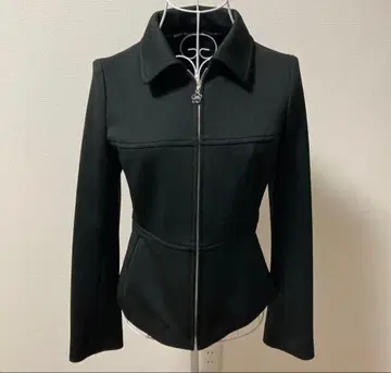 MARY QUANT 크롭 집업 블랙