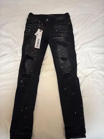 PURPLE 블랙 데님 팬츠 사이즈 29