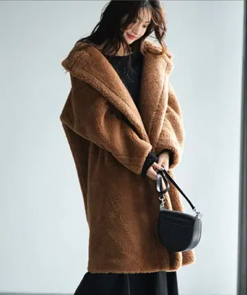 세존드파피용 보아 코트 테디베어 코트