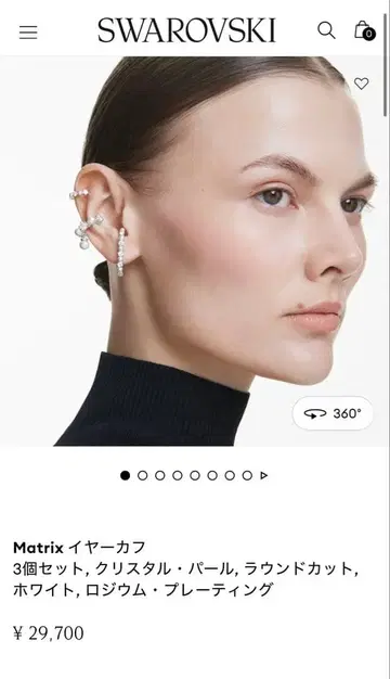 SALE SWAROVSKI Matrix 귀걸이 미사용 새상품