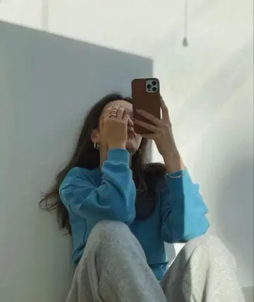 새상품 SeaRoomlynn VINTAGE 맨투맨 풀오버 터콰이즈