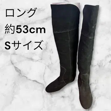 [ 새상품 ] 여성용 블랙 롱 부츠 S 사이즈 약 53cm