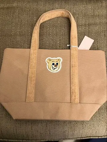 러브러리 바이 페이 올드 테디 토트백 스몰 베이지