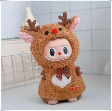 10cm 17cm 러브브 크리스마스 옷 인형옷 루돌프 모자