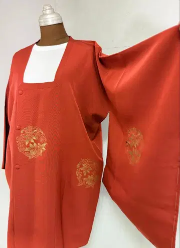 W15 일본 의류 기모노 순수 실크 도행 코트 미사용 실밥 있음 새상품급