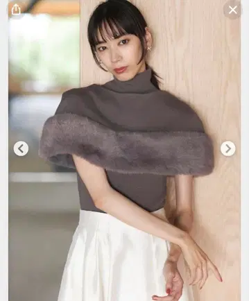 CELFORD 퍼 포함 케이프만