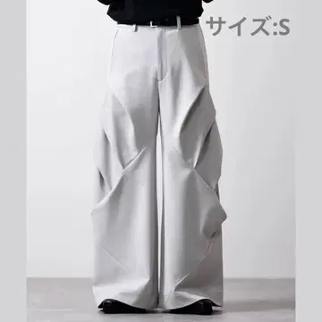 CLEL 프라임 TR 3D 턱 팬츠 S 사이즈 라이트 그레이