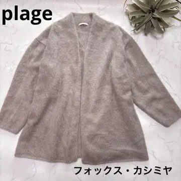 [ 정가 3.9만 ] Plage 플라주 폭스 캐시미어 퍼 가운