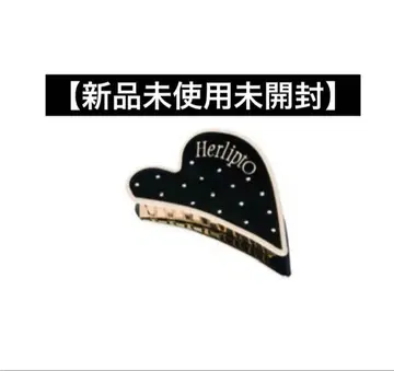 Bicolor Heart Twincle Hair Clip black