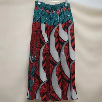 아프리칸 프린트 플레어 스커트