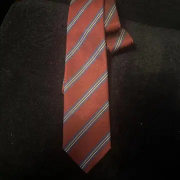 Drake's 한정판 브라운 스트라이프 넥타이