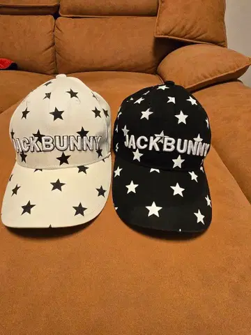 JACKBUNNY 별 패턴 캡 2개 세트