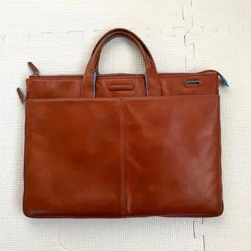 PIQUADRO 피쿠아드로 가죽 비즈니스 백 브리프 케이스 브라운