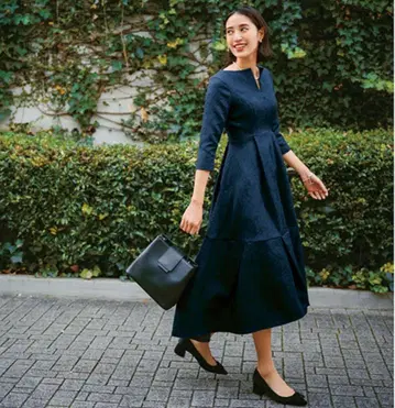 [ 새상품 ] Keyneck Jacquard Dress S