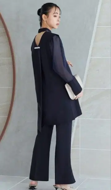 백펄 셋업 팬츠 결혼식