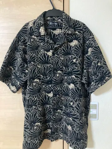 GAKKIN 자카드 로터스 리브스 S/S 셔츠