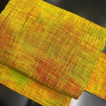 12-25 나고야 오비 구스운 새상품급 순수 실크 기모노 나고야 재단