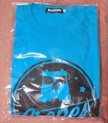 T셔츠 고양이 패턴 T셔츠 블루 XL 사이즈 닌자전대 카쿠레인저