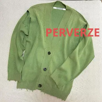 PERVERZE 퍼버즈 Crash Wide Knit Cardigan