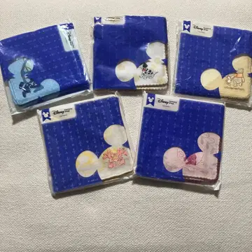 디즈니 캐릭터 자수 손수건 5장 세트