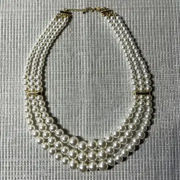 새상품 미사용 포멀 펄 목걸이 아르즈 가운 *: -