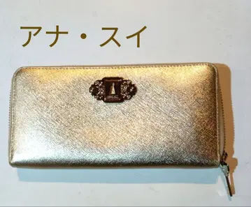 ANNA SUI 골드 장지갑 새상품급