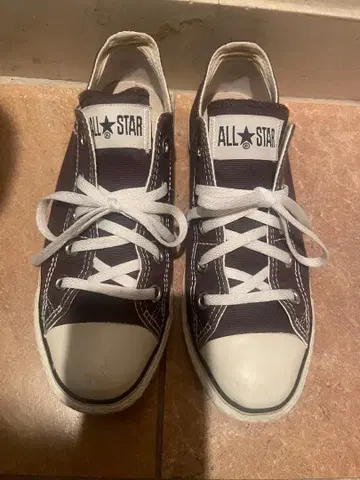 ALL STAR 컨버스 브라운 로우컷 스니커즈 23cm