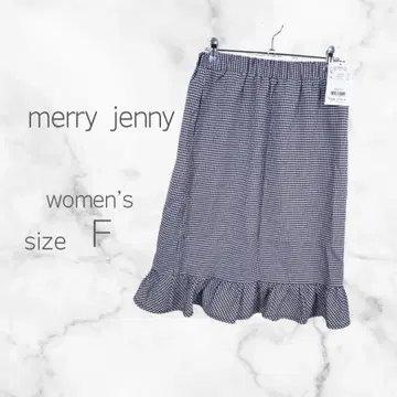 택 포함 새상품 메리제니 깅엄 체크 머메이드 스커트