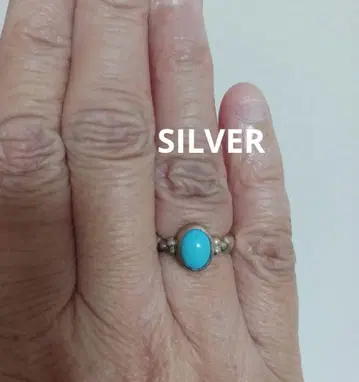 터콰이즈 컬러 SILVER 반지