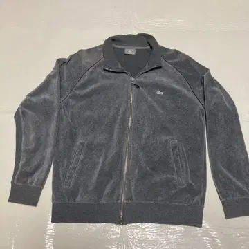LACOSTE 트랙 자켓 벨로아 화이트 와니 더블 지퍼 그레이