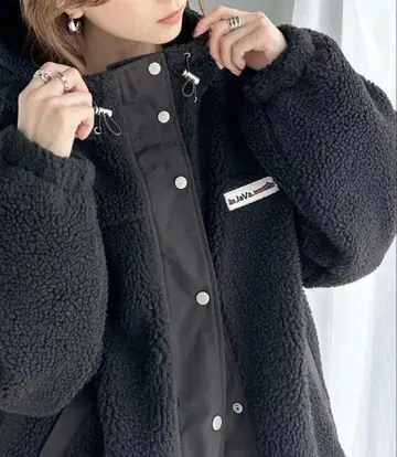 Java 플리스 자켓 블랙