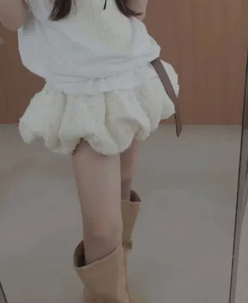 fictiontokyo 벌룬 스커트 EcruRace