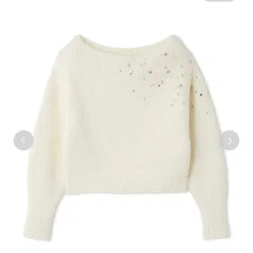 프레이 아이디 오프숄더 니트 스웨터 화이트