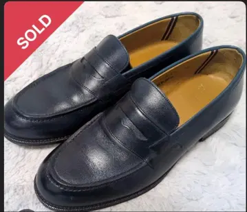 가죽 로퍼 천연 가죽 네이비